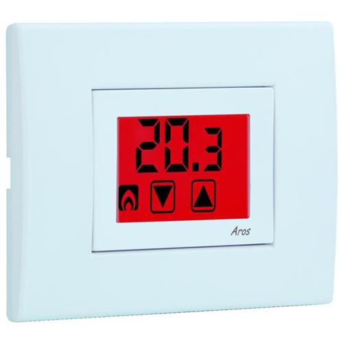 Termostato ambiente elettromeccanico regolazione da 8° a 30° C  (interruttore on/off)