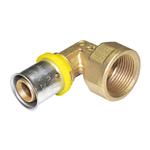 raccordo Gomito 90° Femmina Gas 26 x 3/4 Comisa (conforme UNI TS 11344:2009)