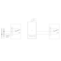 Cronotermostato mod.TEMPORA a batteria, giornaliero, due livelli di temp. + funz. antigelo