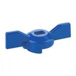 Maniglia a farfalla per valvola a sfera antiscoppio blu mod.140/140M per valvole diam. 1/2" - 3/4"