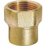 Raccordo Dritto femmina in ottone a saldare per tubo rame 3/8" x 10