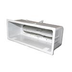 Plenum in plastica ABS bianca anticondensa PPA per bocchetta 300x150