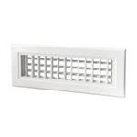 Bocchetta di mandata/ripresa in plastica ABS bianca anticondensa BPA - 300x150