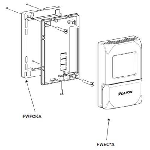 Kit per installazione comandi elettronici FWEC a muro senza incasso