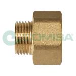 Raccordo dritto ridotto F/M 1/2" x 3/8"