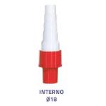 Raccordo diritto morbido Rosso da Ø18 interno a Ø18/20/22/25/32/40 esterno