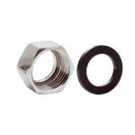 Dadi in ottone nichelato DN12 - Ø 1/2 per tubo flex inox GAS