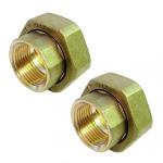 Bocchettoni in Ottone per circolatori (pompa 1" 1/2 - Tubo 1" Femmina) (Cnf. da 2 Pz.)