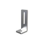 Piastra "L" di supporto per vite doppio filetto Ø 12 in acciaio inox AISI 304