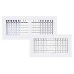 Bocchetta di mandata/ripresa 300x150 in plastica ABS bianca anticondensa BPA