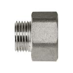 Manicotto ridotto M/F in accciaio zincato (Prolunga)  3/8" x 1/2"