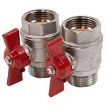 ASH3 - Set rubinetto 1 femmina x 1 maschio per collettori Daikin