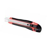 Taglierino con manico in gomma antiscivolo, binario e blocco lama a scatto (Lung. 170 mm - lama 18 mm)