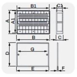 Cassetta in plastica per collettore Universale CISP430 - 31x43