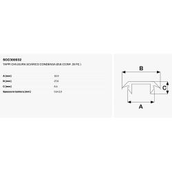 Tappo di chiusura ø18 per i fori scarico condensa delle unità esterne