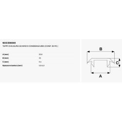 Tappo di chiusura ø20 per i fori scarico condensa delle unità esterne 