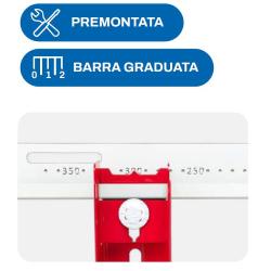 Staffa a parete per climatizzatore da sotto finestra  "DONATELLO SD" Misure P 500 x H 400 x L 800 mm (Portata 110 Kg) con barra dentellata e bracci premontati