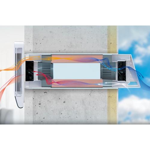 Recuperatore di calore a doppio flusso continuo TS-Dual Flow Ø200 -  (mc/h min 15 max 90) - (telecomando incluso)