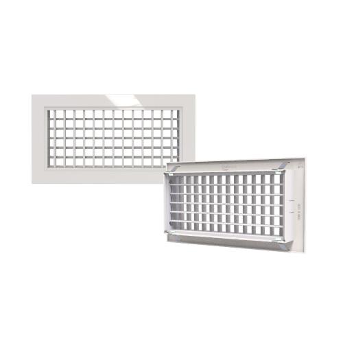 Bocchetta di mandata/ripresa 400x150 in plastica ABS bianca anticondensa BPAP