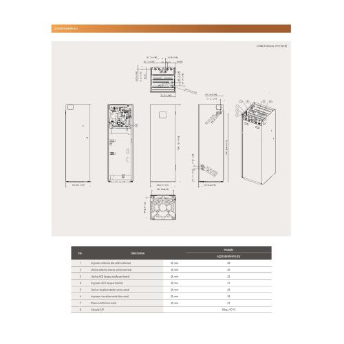 ClimateHub S2 a 2 Zona per EHS Mono (monofase) 200 Lt.  con wi-fi