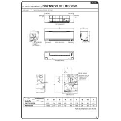 Fan Coils Daikin mod Parete Pot. (F) 5,28 Kw (C) 6,24 Kw (Include Flash Streamer) (Comando da acquistare a parte)