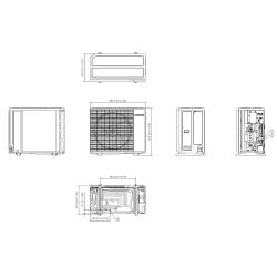 Unità esterne EHS Split - R32 Potenza termica 12.0 kw Trifase 400V
