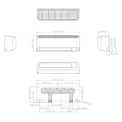Unità interna EHS Quint WindFree DELUXE Pot. 3.6 Kw (da abbinare kit valvole EEV)