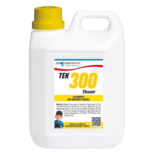 Tek 300 Cleaner Risanante per impianti termici 1LT rimozione di fanghi e incrostazioni per impianti termici bassa e alta temperatura