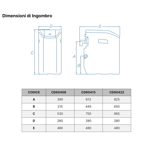ACQUASILE 8 LT - Addolcitore cabinato automatico con regolazione del grado di durezza dell'acqua - volume resina 8 Lt.