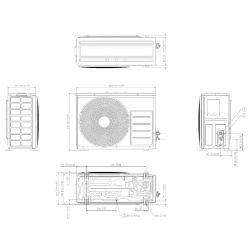 Unità Esterna WindFree WindFree Première pot. 5.0 Kw Inverter 18.000 btu