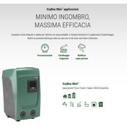 ESYBOX Mini 3 - 1.1 Hp - 0.85 Kw - sistema elettonico di pressurizzazione 
