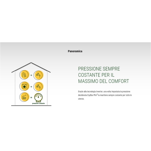 ESYBOX Mini 3 - 1.1 Hp - 0.85 Kw - sistema elettonico di pressurizzazione 