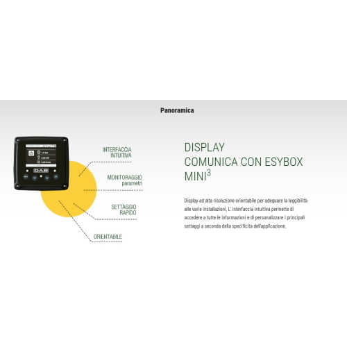 ESYBOX Mini 3 - 1.1 Hp - 0.85 Kw - sistema elettonico di pressurizzazione 
