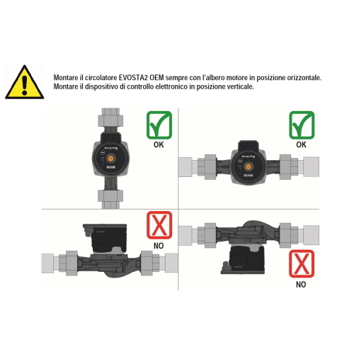 EVOSTA 2 40-70/130 (1"1/2) - circolatore elettronico inter. 130 - P Max 35W - a rotore bagnato 